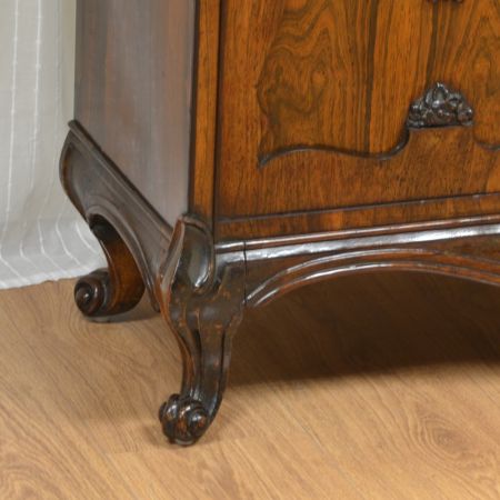 Viktorianische Englische Antike Palisander Vitrine ca 1880