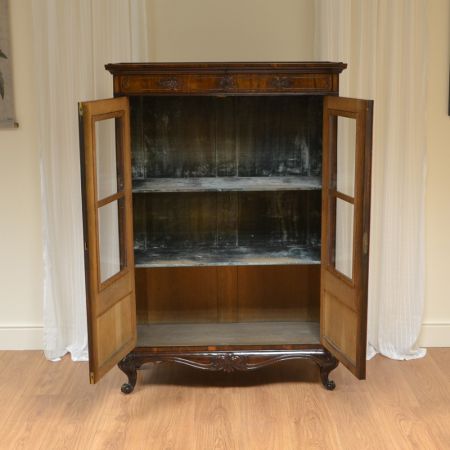 Viktorianische Englische Antike Palisander Vitrine ca 1880