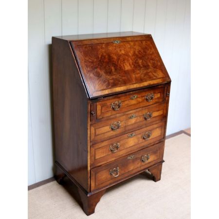 Antiker Nussbaum Sekretär englisch ca 1900