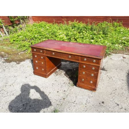 Eichen Schreibtisch Englisch original antik ca 1890