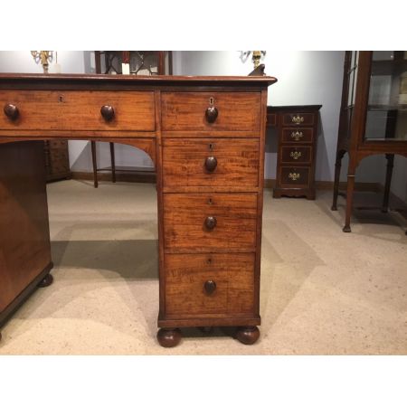 Viktorianischer Mahagoni Massivholz Schreibtisch antik 1850