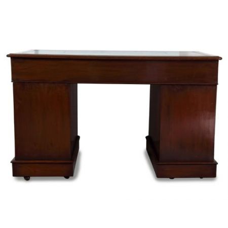 Viktorianischer Mahagoni Massivholz Schreibtisch antik ca. 1880