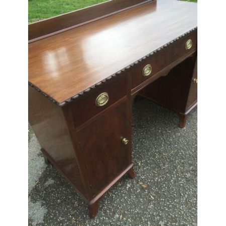 Edwardianischer Mahagoni Massivholz Schreibtisch antik ca 1890