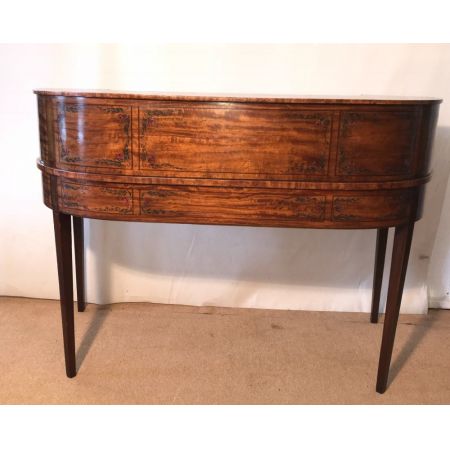 Edwardianischer antiker Carlton House Schreibtisch englisch ca 1890