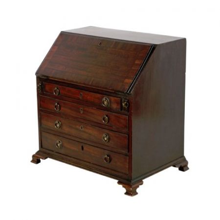 Georgianischer antiker Mahagoni Sekretär Massivholz englisch ca 1800