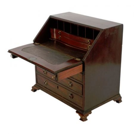 Georgianischer antiker Mahagoni Sekretär Massivholz englisch ca 1800