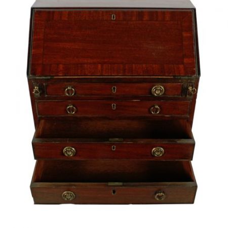 Georgianischer antiker Mahagoni Sekretär Massivholz englisch ca 1800