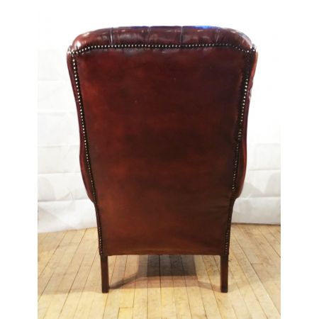 Antike englische Ledersessel Echtleder Chesterfield Sessel 2 Stk. ca 1940
