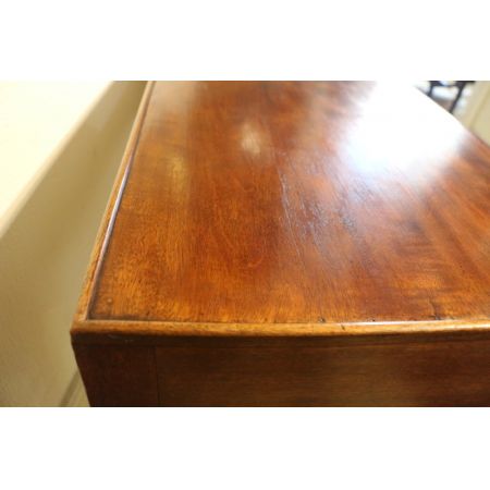 Antiker englischer Schreibtisch Massivholz Mahagoni 19. Jh