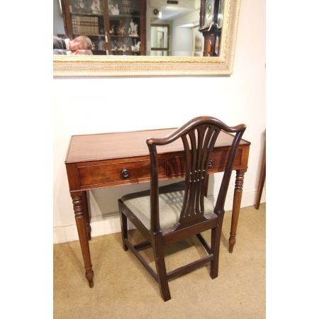 Antiker englischer Schreibtisch Massivholz Mahagoni 19. Jh