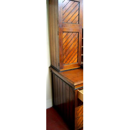 Arts and Crafts Schreibtisch Eiche Schrank Massivholz antik ca 1890