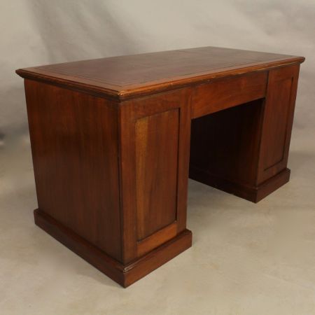 Viktorianischer Mahagoni Schreibtisch Massivholz antik ca 1850