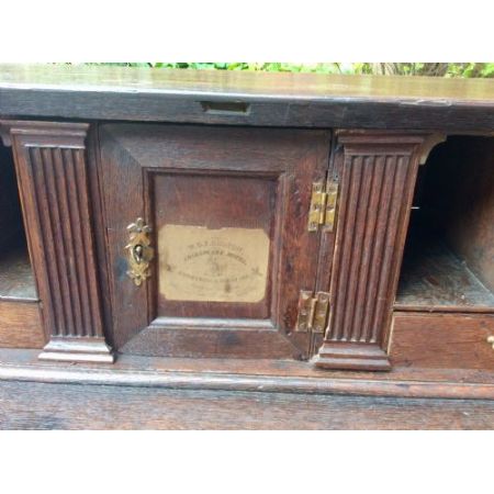 Georgianischer original antiker Eichen Schreibtisch ca 1750