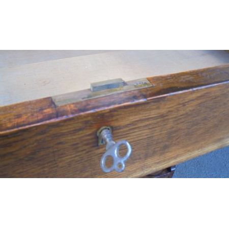 Arts & crafts Antiker Englischer Eichen Sekretär mir Bücherregalaufsatz ca. 1890