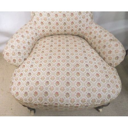 Antike Viktorianische Englische gepolsterte Stühle ca. 1860