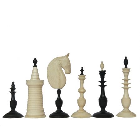 Dänisches Antikes Knochen Schachspiel ca.1800