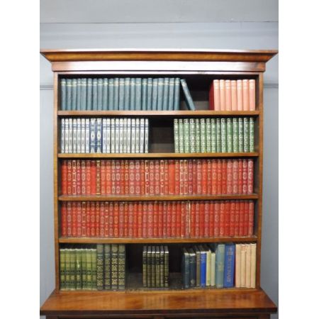 Englischer Antiker Viktorianischer Mahagoni Bücherschrank ca. 1880