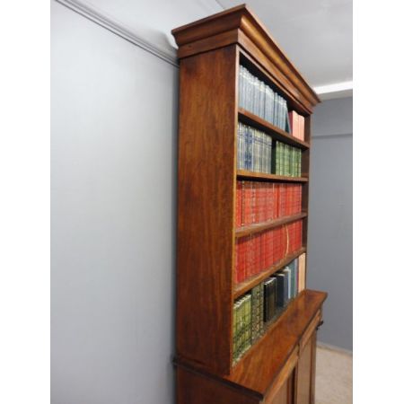 Englischer Antiker Viktorianischer Mahagoni Bücherschrank ca. 1880
