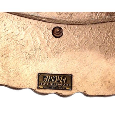 Art Deco Antiker Englischer runder Spiegel ca. 1930