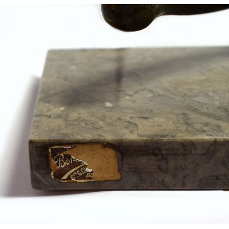 Französische Antike Art deco Figur Panther von M. Font ca. 1930