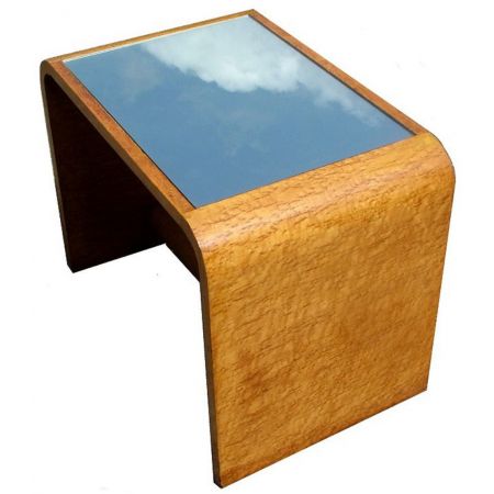 Art deco Antiker Englischer Ahornholz Beistelltisch ca. 1930