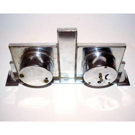 Antike Französische Art-Deco Tischuhr Wetterstation ca. 1930