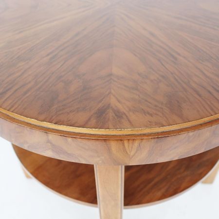 Antiker Art Deco Beistelltisch Massivholz Nussbaum englisch ca 1930