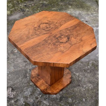 Antiker Nussbaum Art Deco Sofatisch Kaffeetisch englisch 1930