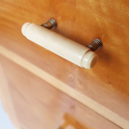 Antike Art Deco Birken Kommode England 1930