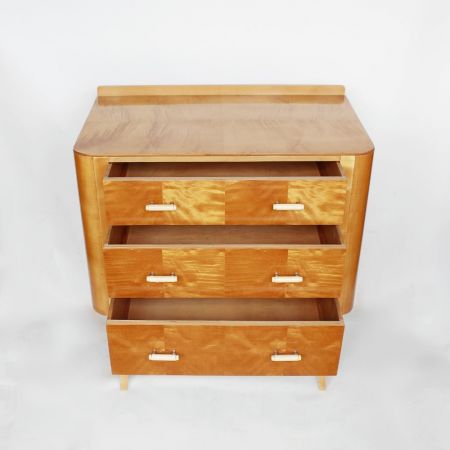 Antike Art Deco Birken Kommode England 1930