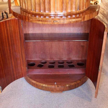 Antiker Art Deco Nussbaum Cocktailschrank englisch 1930