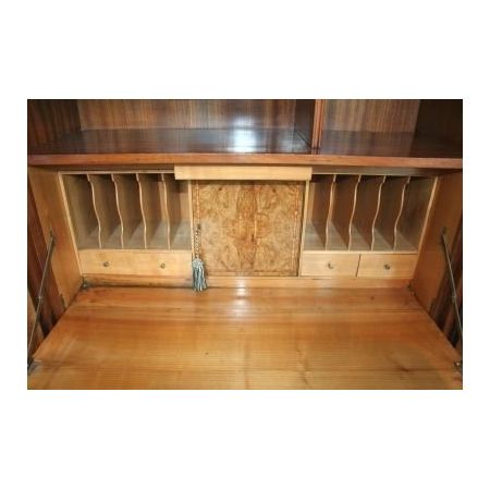 Antiker Art Deco Sekretär Schrank Nussbaum Palisander circa 1930