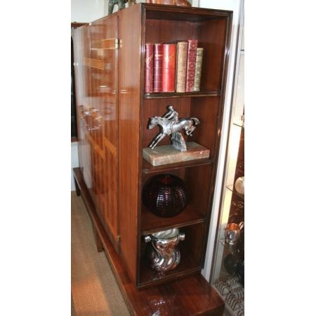 Antiker Art Deco Sekretär Schrank Nussbaum Palisander circa 1930