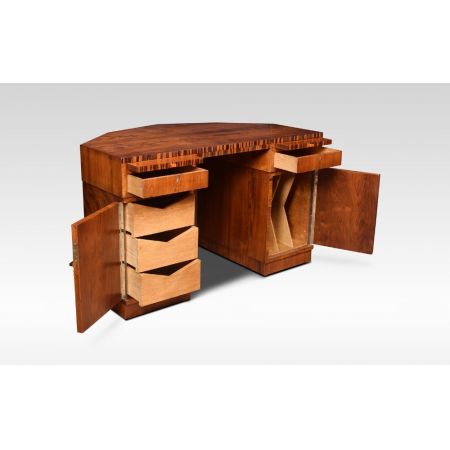 Antiker Art Deco Palisander Schreibtisch ca 1920