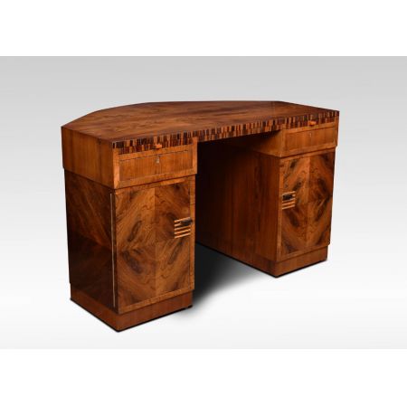 Antiker Art Deco Palisander Schreibtisch ca 1920