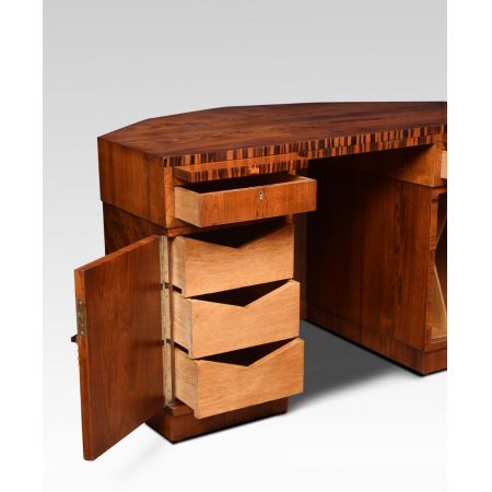 Antiker Art Deco Palisander Schreibtisch ca 1920