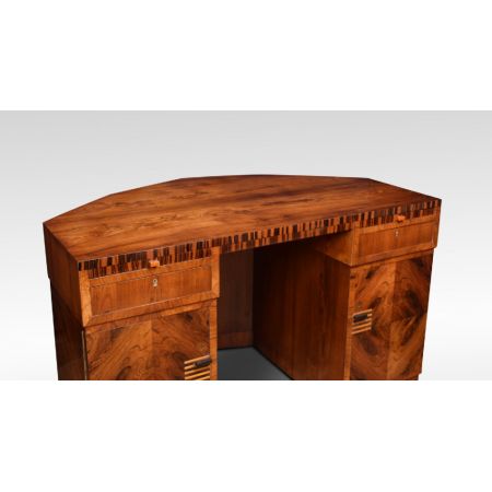 Antiker Art Deco Palisander Schreibtisch ca 1920