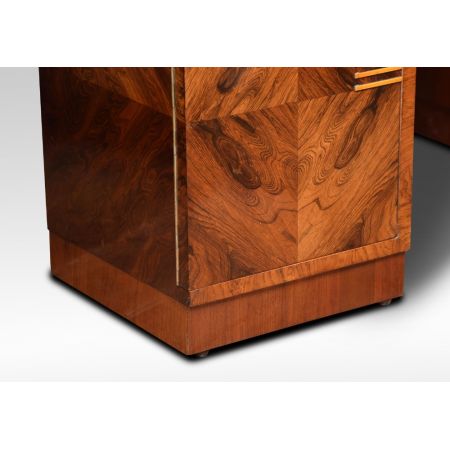 Antiker Art Deco Palisander Schreibtisch ca 1920