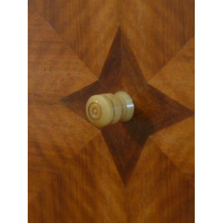 Antiker Art Deco Nussbaum Schreibtisch englisch ca 1925