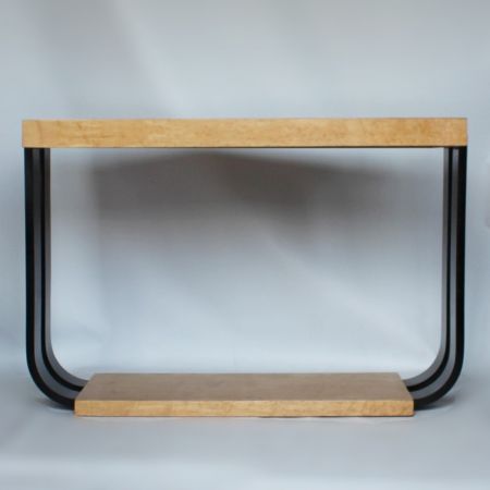 Antiker englischer Art Deco Beistelltisch Ahorn ca 1930