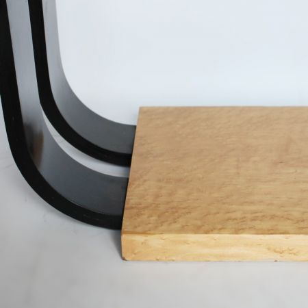 Antiker englischer Art Deco Beistelltisch Ahorn ca 1930