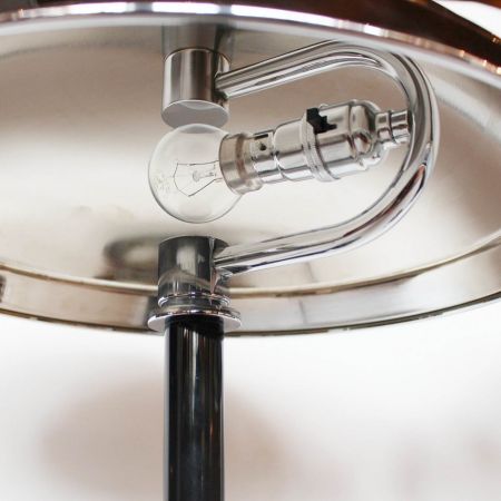 Antike Art Deco Tischlampen Chrom Bakelit englisch ca 1930