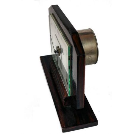 Antike Art Deco Makassar Ebenholz Kaminuhr 1930