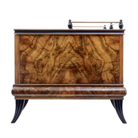 Schwedischer Art Deco Schreibtisch Palisander antik ca 1930