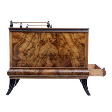 Schwedischer Art Deco Schreibtisch Palisander antik ca 1930