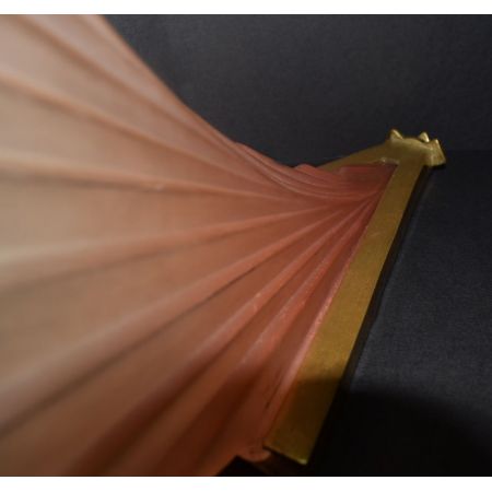 Antike Art Deco Wandlampen Bronze Glas ca 1930