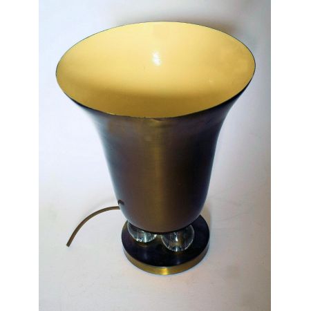 Antike Art Deco Tischlampe Flutlicht Bronze französisch ca 1930