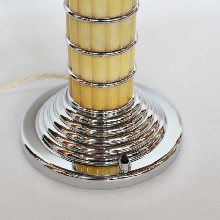 Antike Art Deco Tischlampen Chrom Bakelit englisch ca 1930