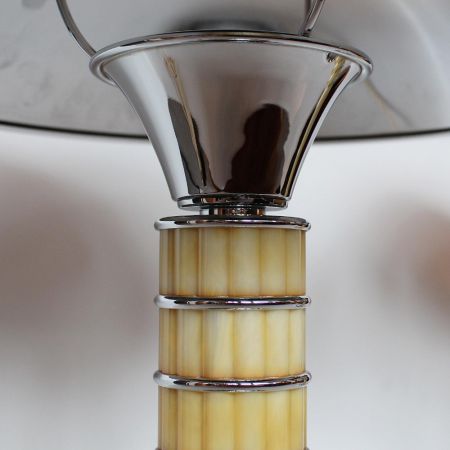 Antike Art Deco Tischlampen Chrom Bakelit englisch ca 1930