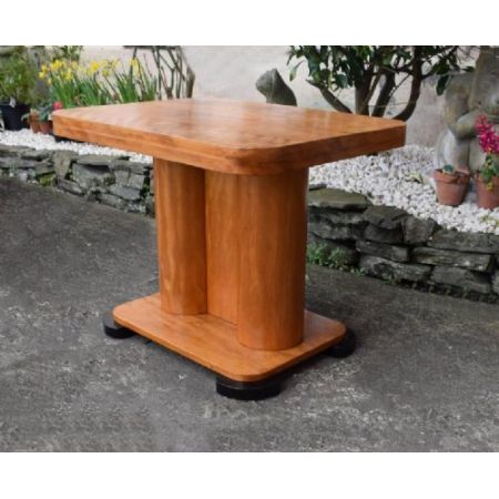 Antiker Art Deco Satinholz Kaffeetisch Sofatisch englisch ca 1930